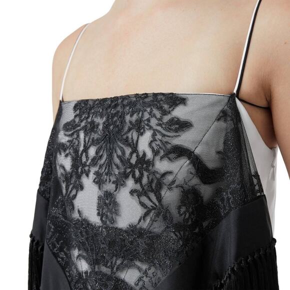 Burberry Dress Tasselled Tulle Overlay Size 6 2020 Runway Retails $5500 Rare - Picture 9 of 16